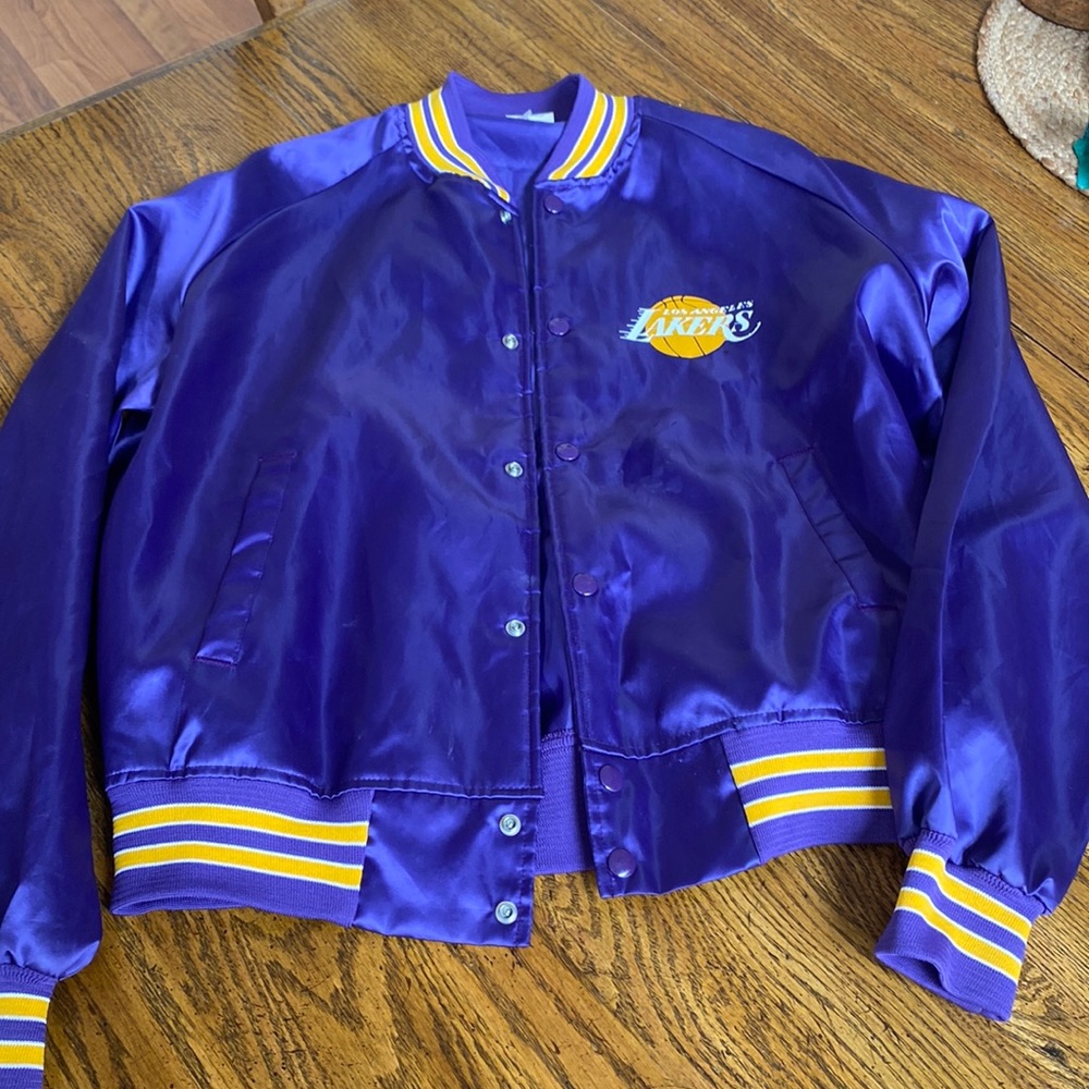 Vintage 80's Chalk Line Los Angeles Lakers jacket